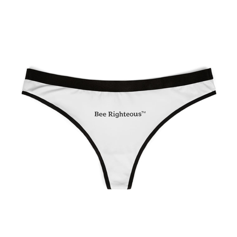 Bee Lovers Thong — Women's Floral Bee Print Lingerie - Jack Righteous