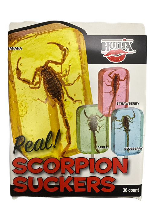Hotlix Halloween Real Scorpion Suckers 31G - U.S Edition