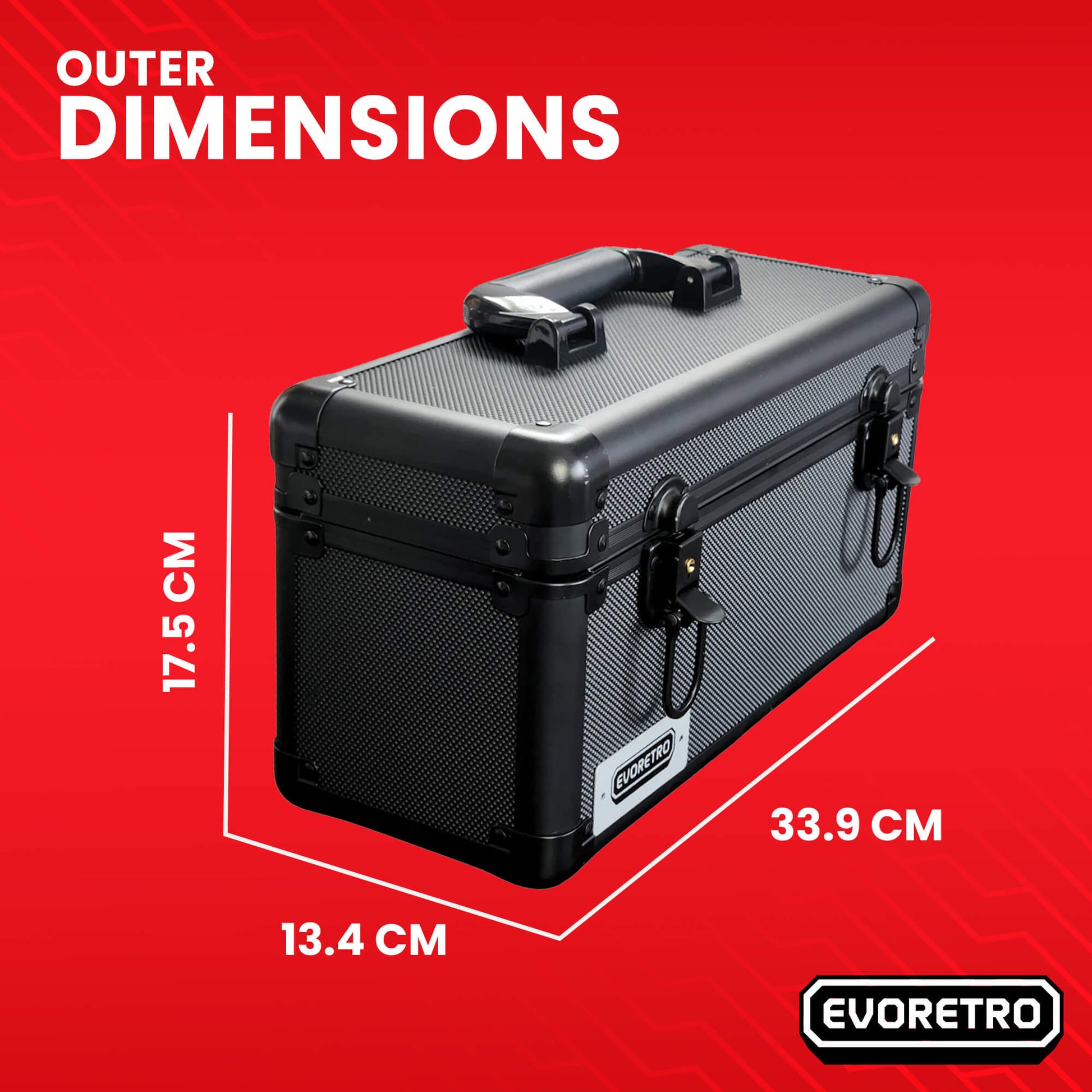 15 - Slab Case Individual Slot with Handle, Black - Jack Righteous