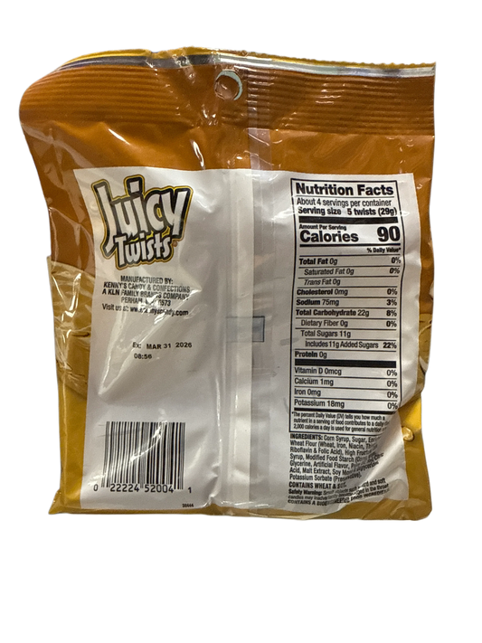 Juicy Twists Root Beer Flavour Candy 113G - U.S Edition