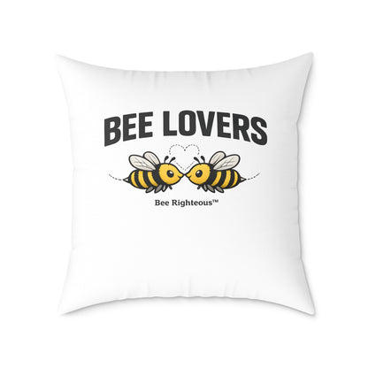 Valentine's Romantic Cute Square Poly Canvas Pillow - Jack Righteous