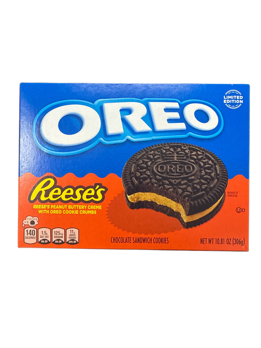 Oreo Family Size Reeses's Peanut Butter Creme With Oreo Cookie Crumbs 306G - U.S Edition