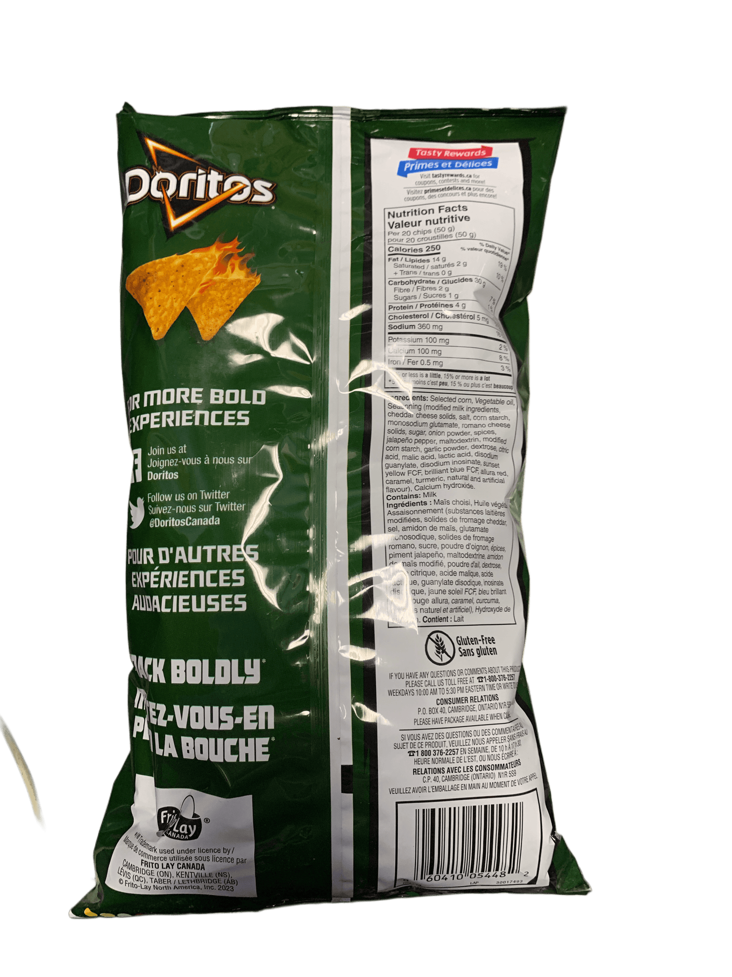 Doritos Jalapeno Chedder 235G - Canadian Edition