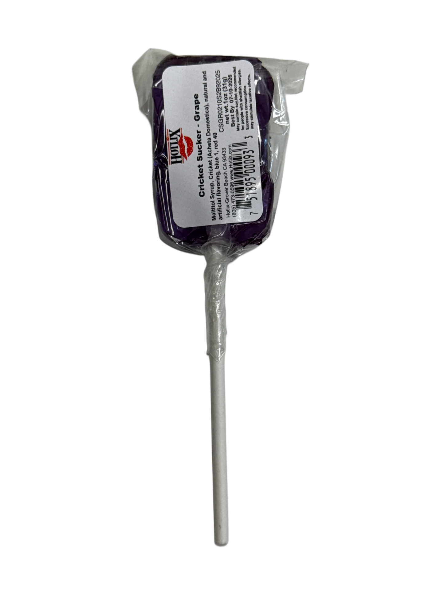 Hotlix Halloween Real Cricket Suckers 31G - U.S Edition