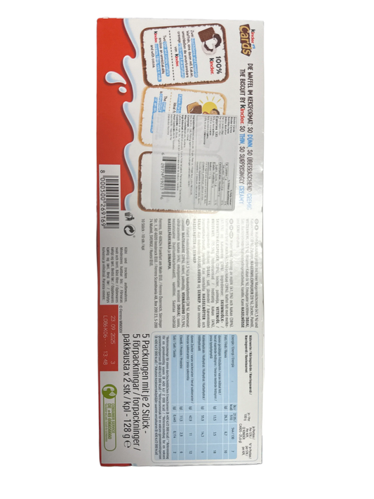 Kinder Cards Chocolate Wafer 128G - Swedish Edition