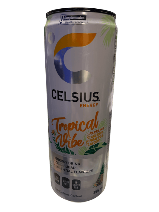 Celsius Tropical Vibe Zero Sugar Energy Drink 355ML - Canadian Edition