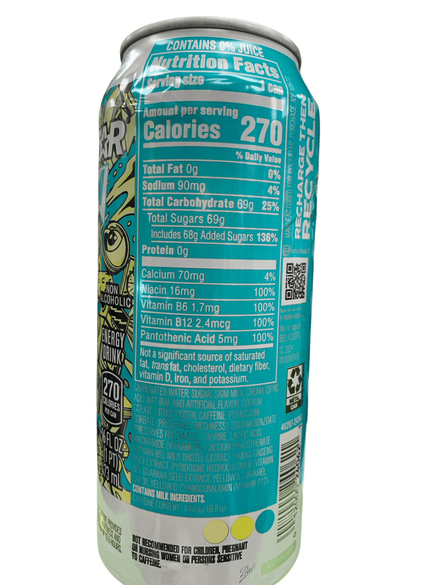 Rockstar Pina Colada Energy Drink 475ML - U.S Edition