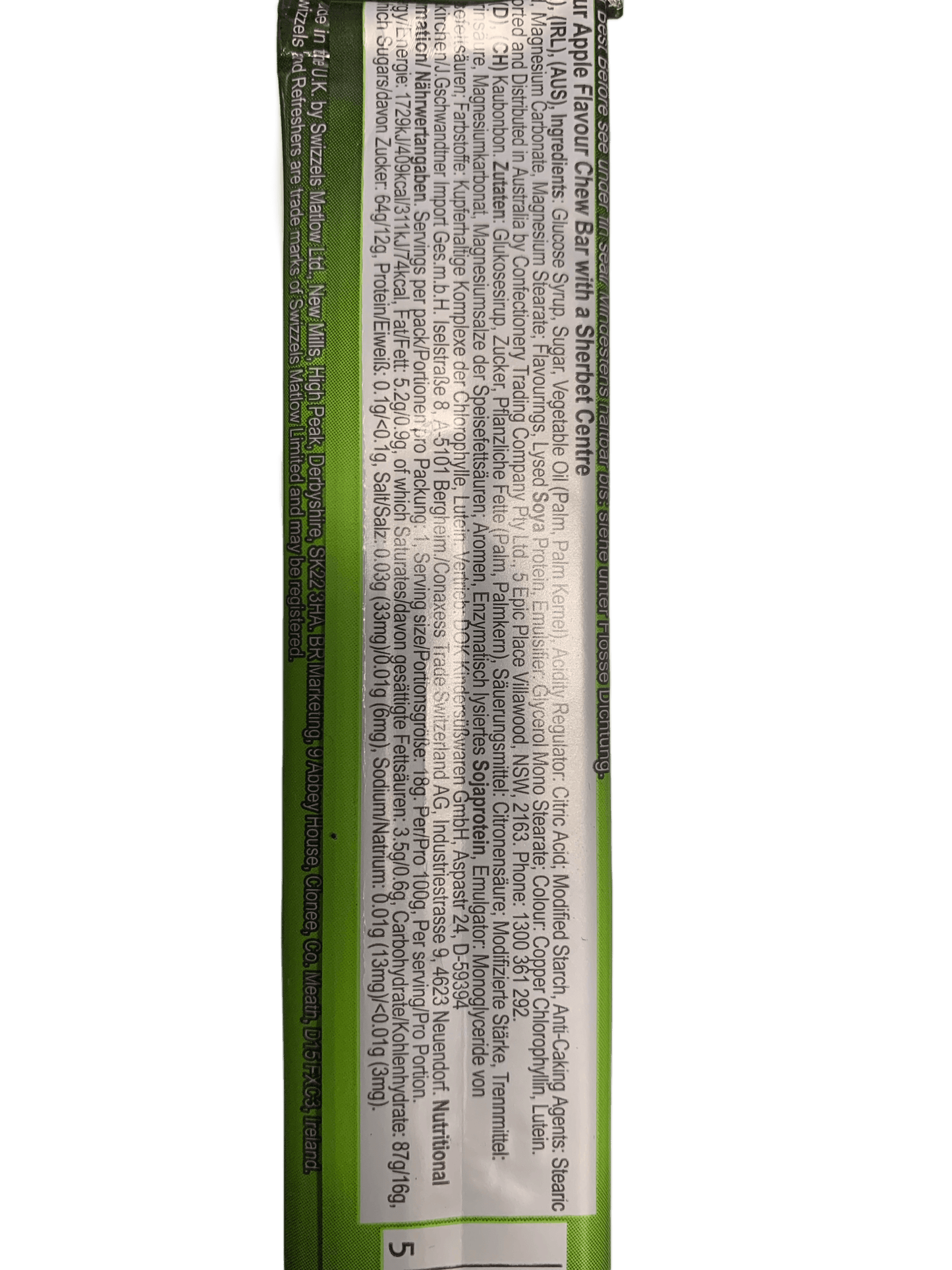 Swizzels Refreshers Sour Apple Flavour 18G - U.K Edition