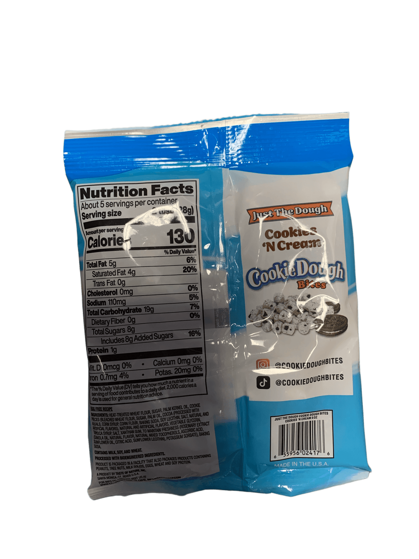 Cookie Dough Bites Cookies and Cream Flavour 142G - U.S Edition