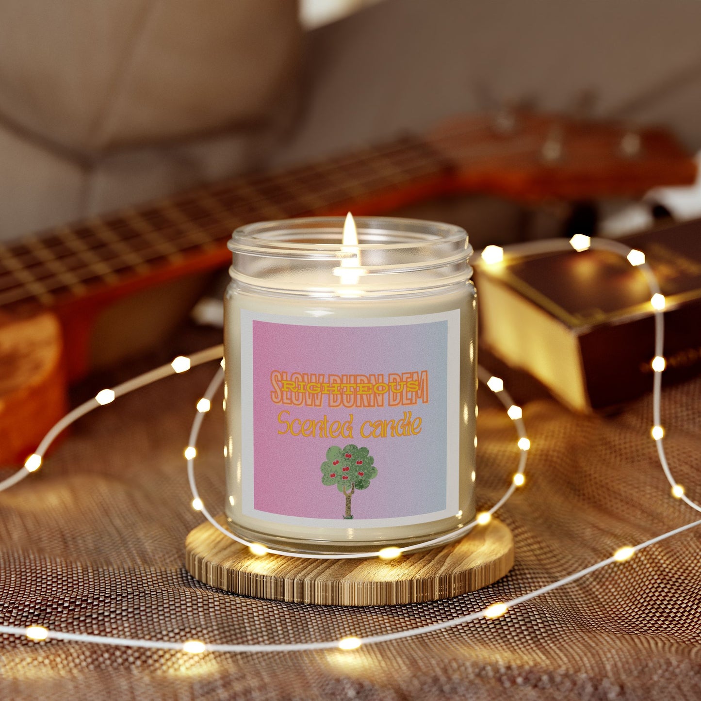 Scented Coconut Apricot Candles (4oz, 9oz)