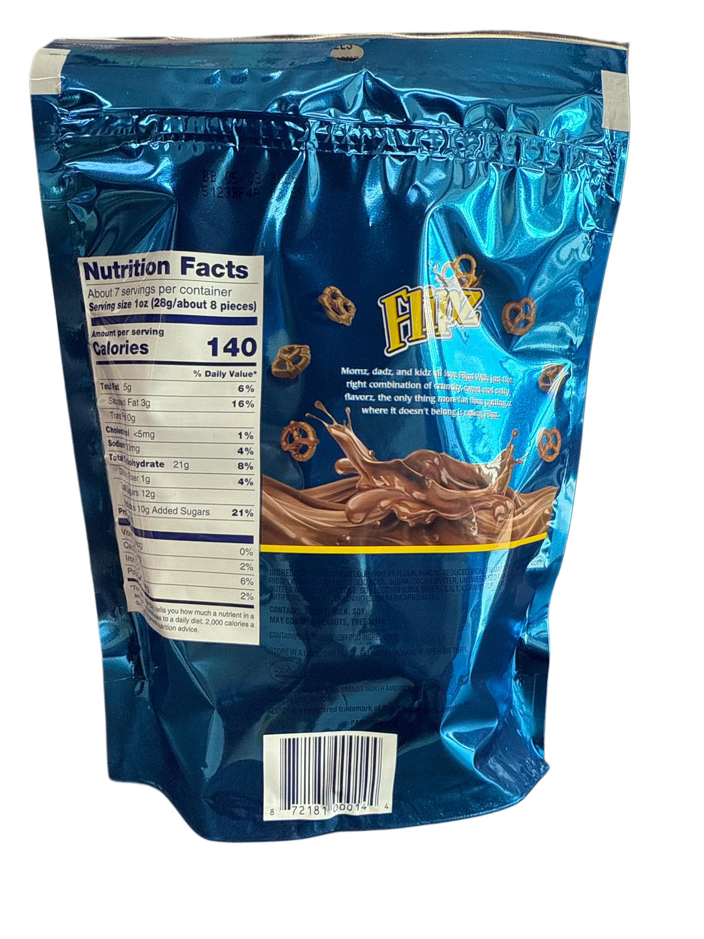 Flipz Milk Chocolate Covered Pretzels 212G - U.S Edition