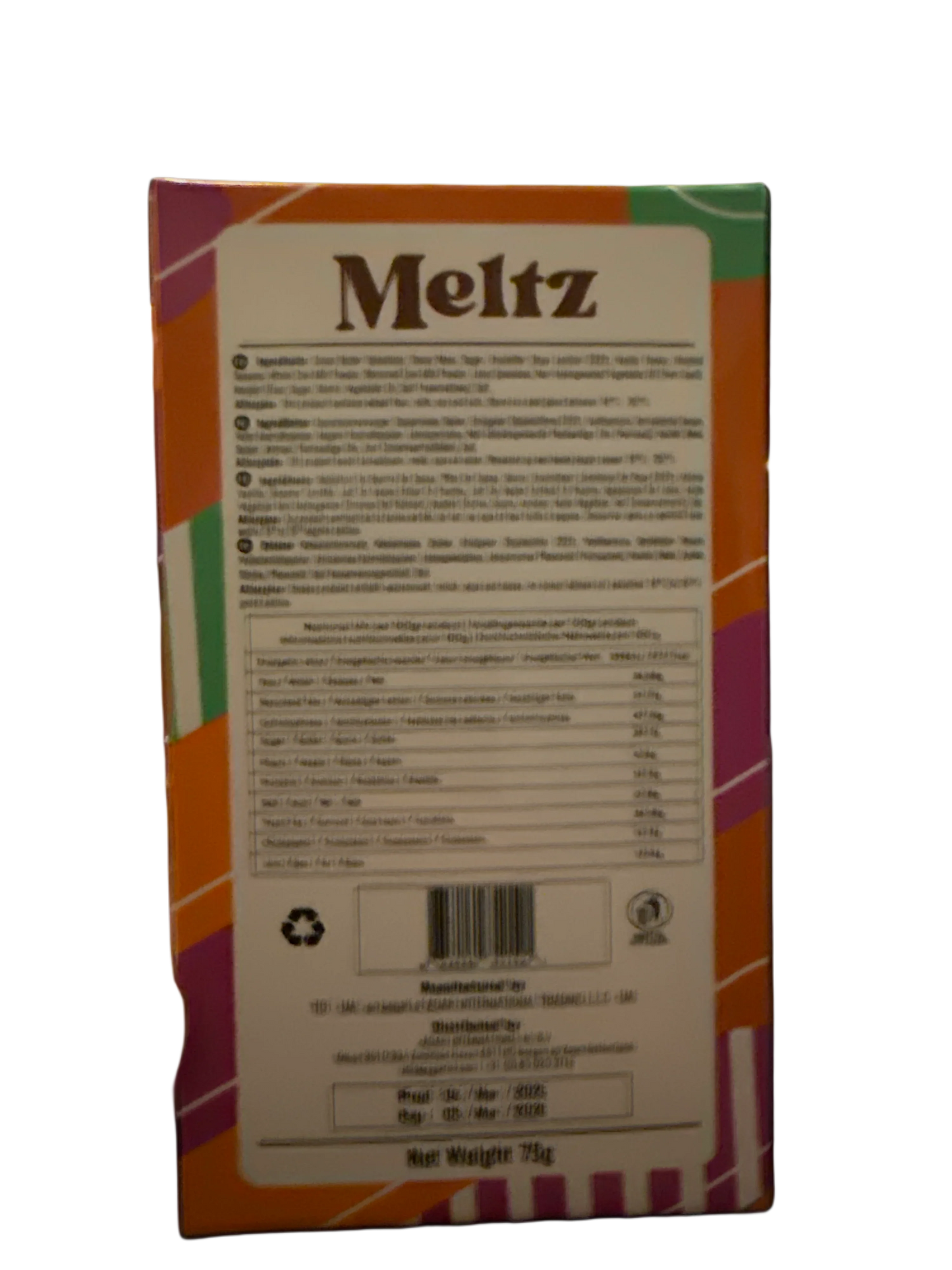 Meltz Dubai Chocolate Lotus Knafeh Flavour 75G - Dubai Edition