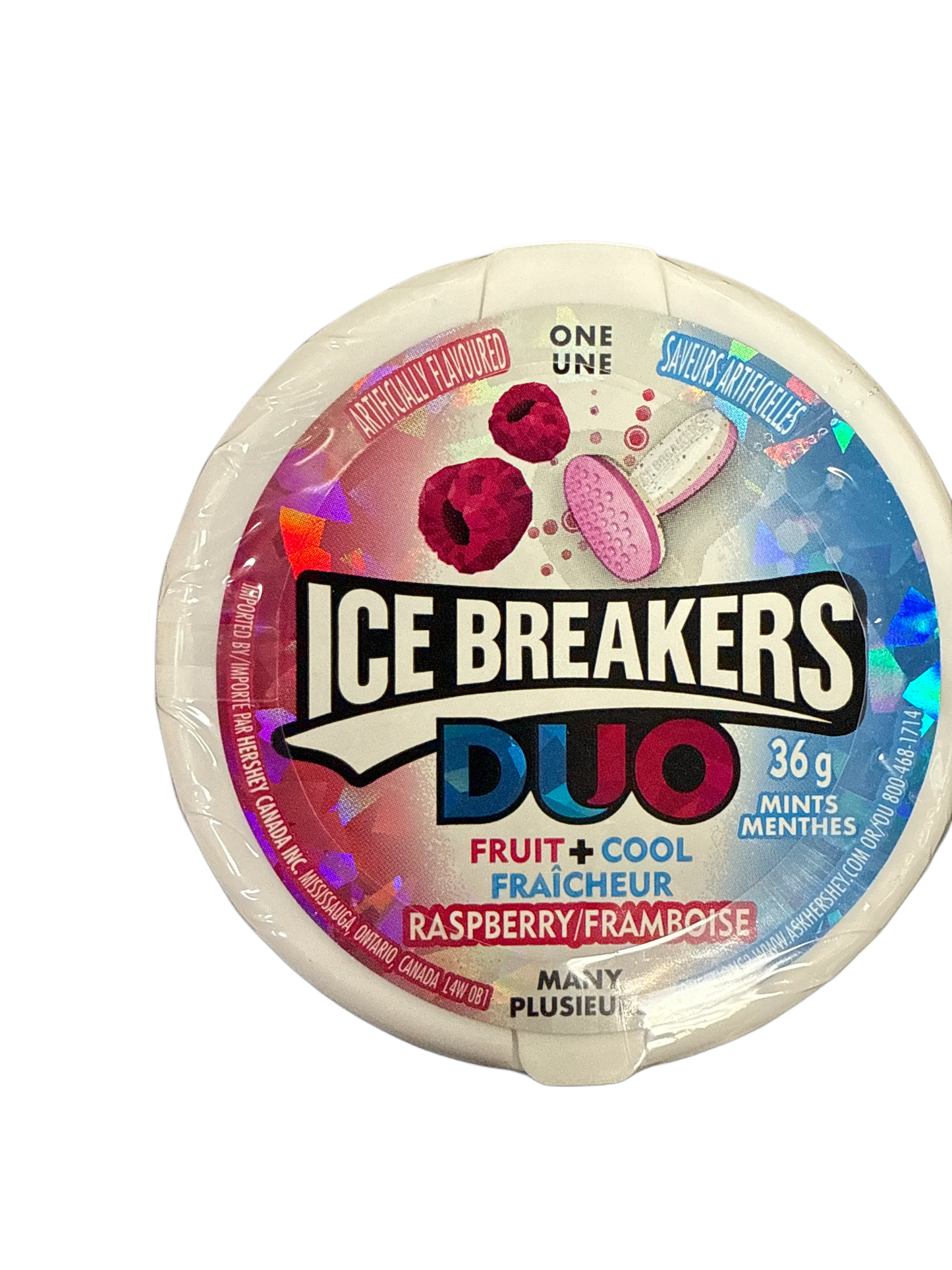 Ice Breakers Duo Raspberry Mint Flavour 36G - Canadian Edition