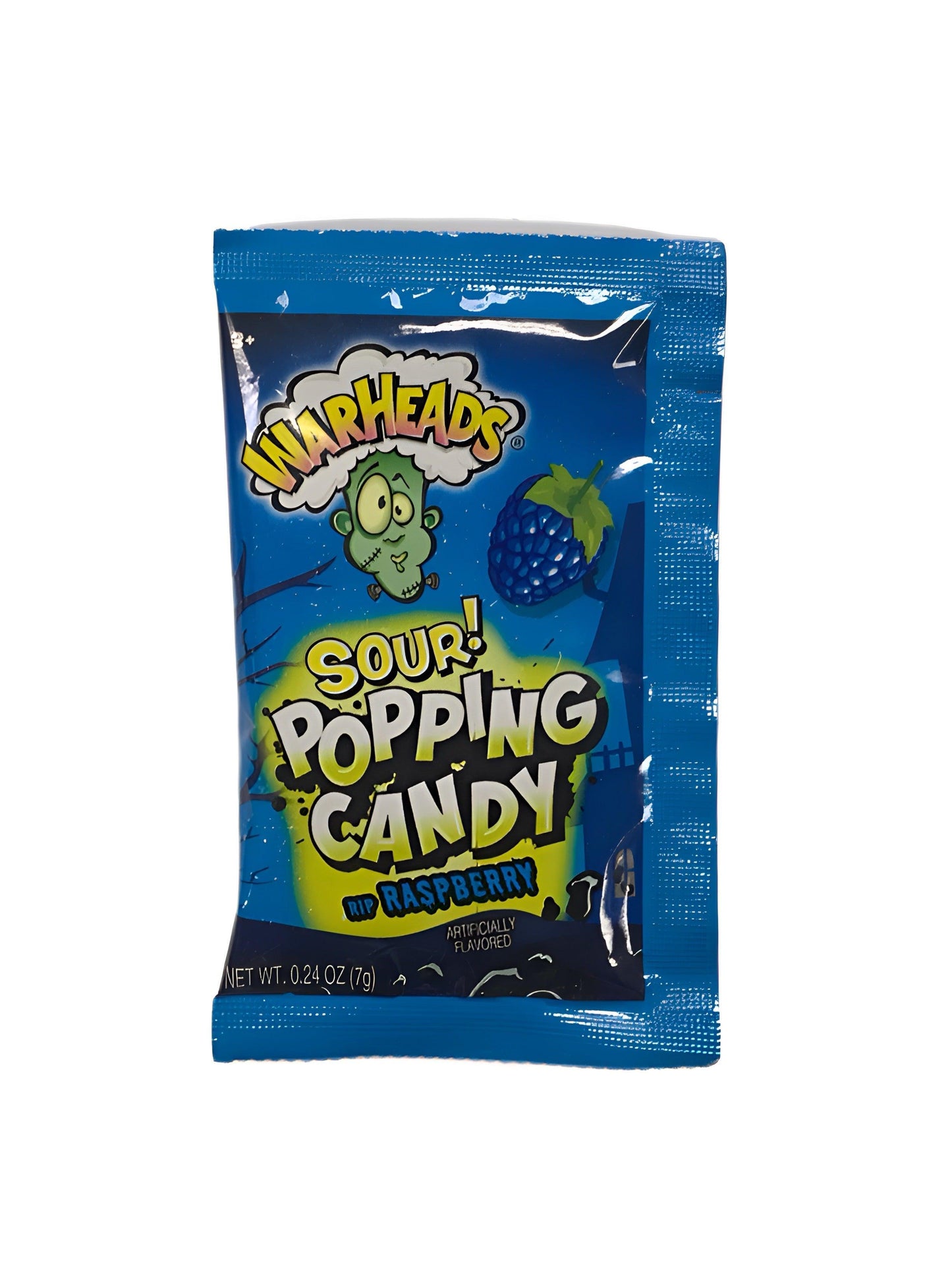 Warheads Sour Popping Candy Blue Raspberry