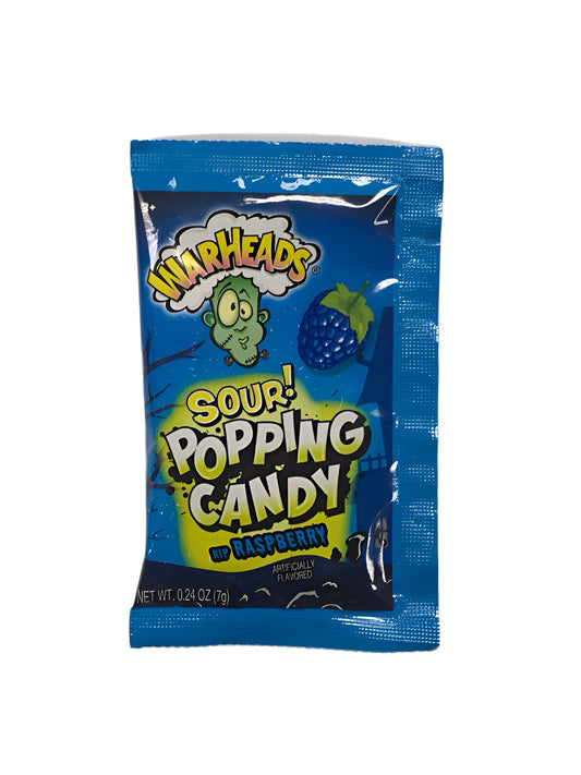 Warheads Sour Popping Candy Blue Raspberry