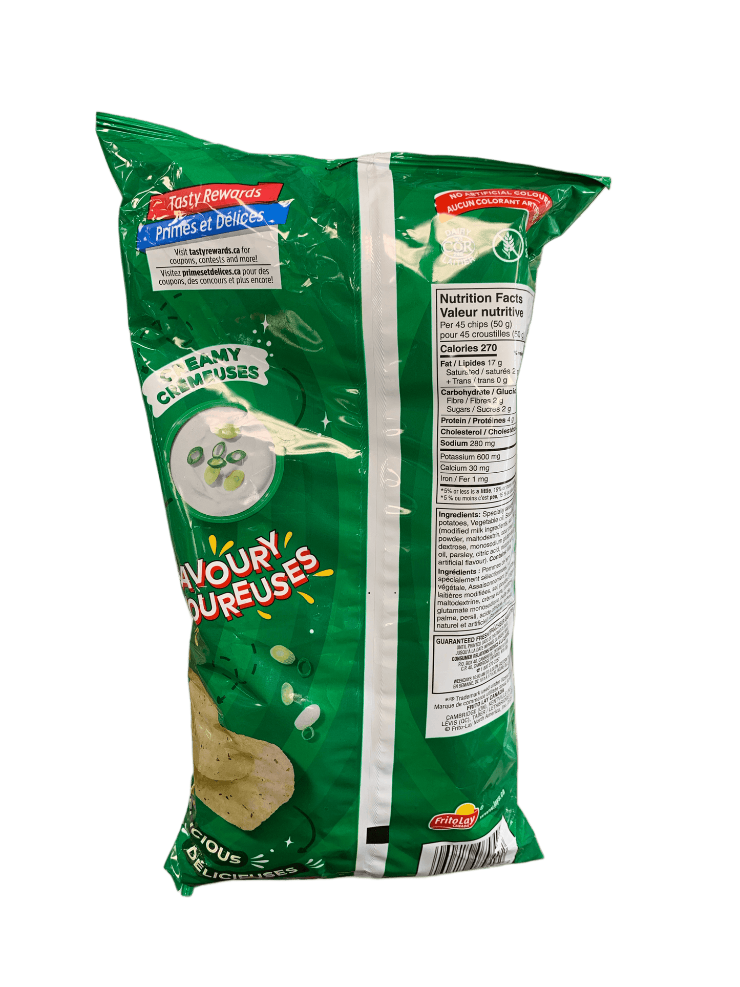 Lays Sour Cream and Onion Chips 220G - Canadian Edition