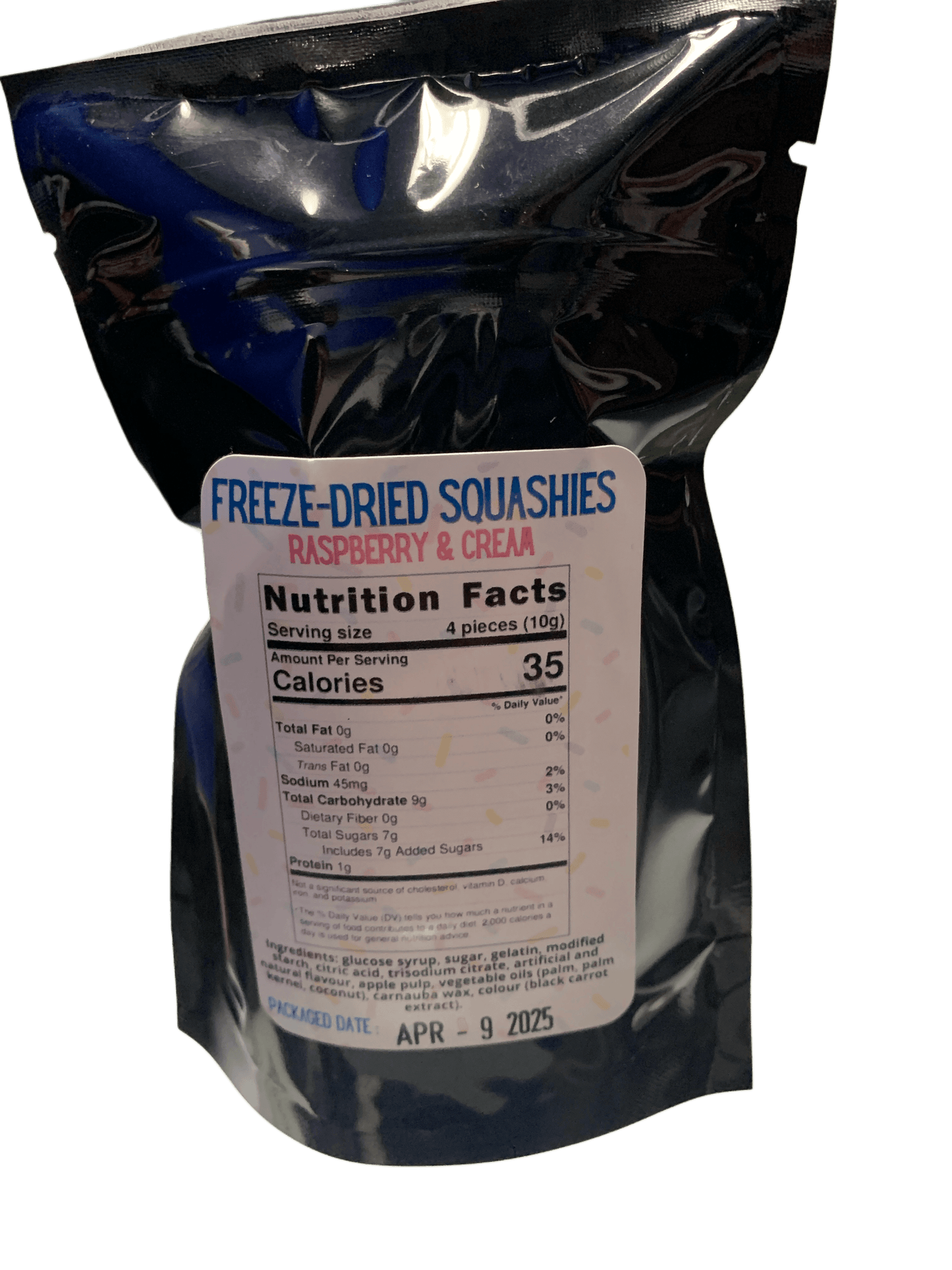 Extreme Snacks Freeze Dried Raspberry And Cream Squash 100G - Canadian Edition