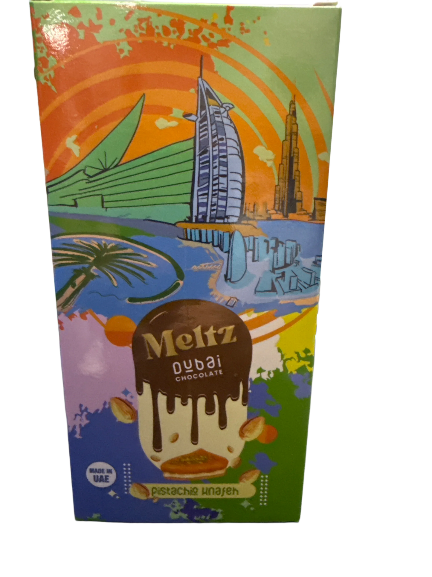 Meltz Dubai Chocolate Pistachio Knafeh Flavour 192G - Dubai Edition