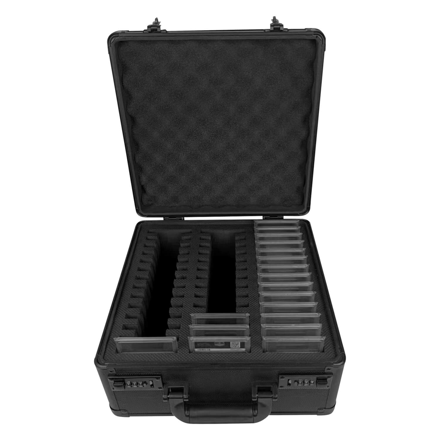 3 Row with Individual Slot Fit for 42 Graded Cards - Black - Jack Righteous