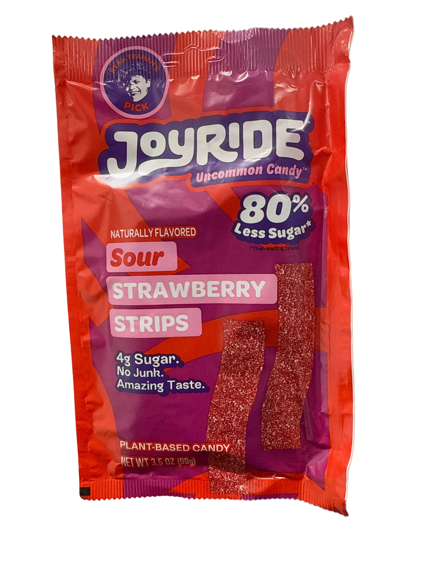 Ryan Trahan's Joyride Sour Strawberry Strips 99G - U.S Edition