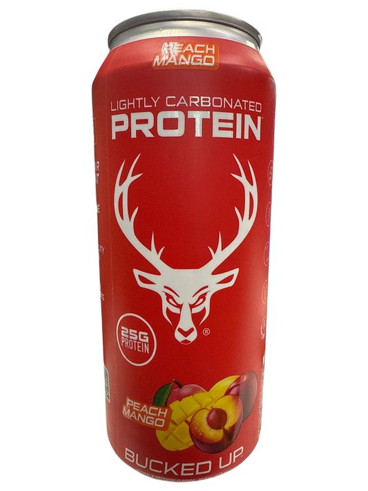 Bucked Up Lightly Carbonated Protein Peach Mango Flavoured 473ML - U.S Edition