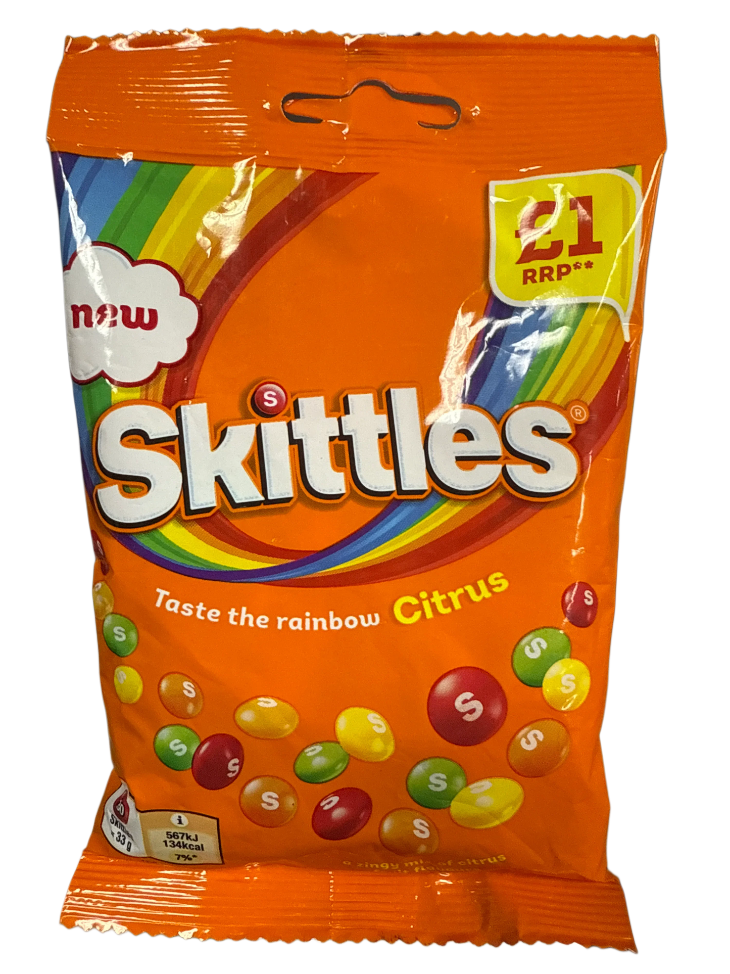 Skittles Citrus Flavour 109G - U.K Edition