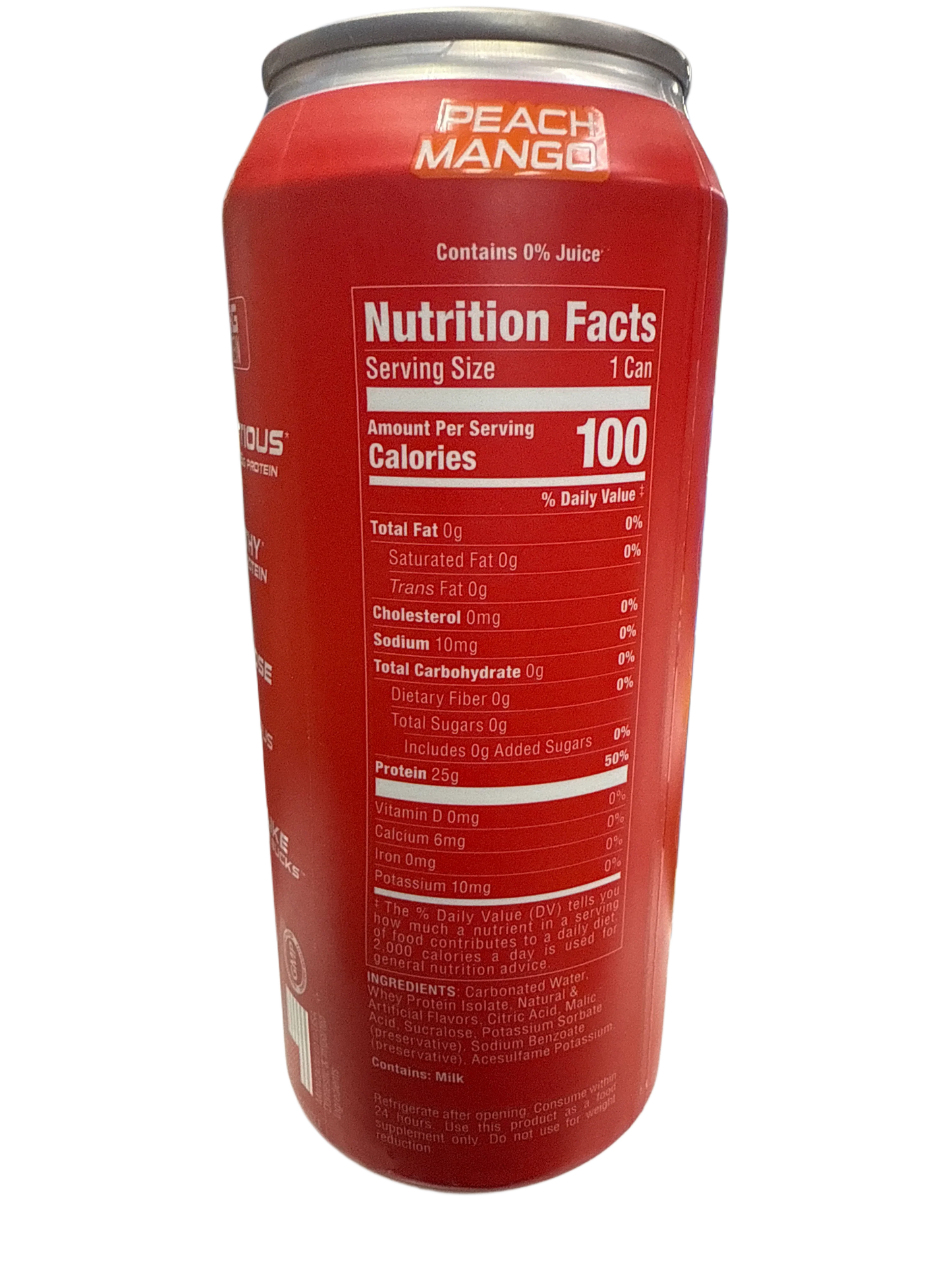 Bucked Up Lightly Carbonated Protein Peach Mango Flavoured 473ML - U.S Edition