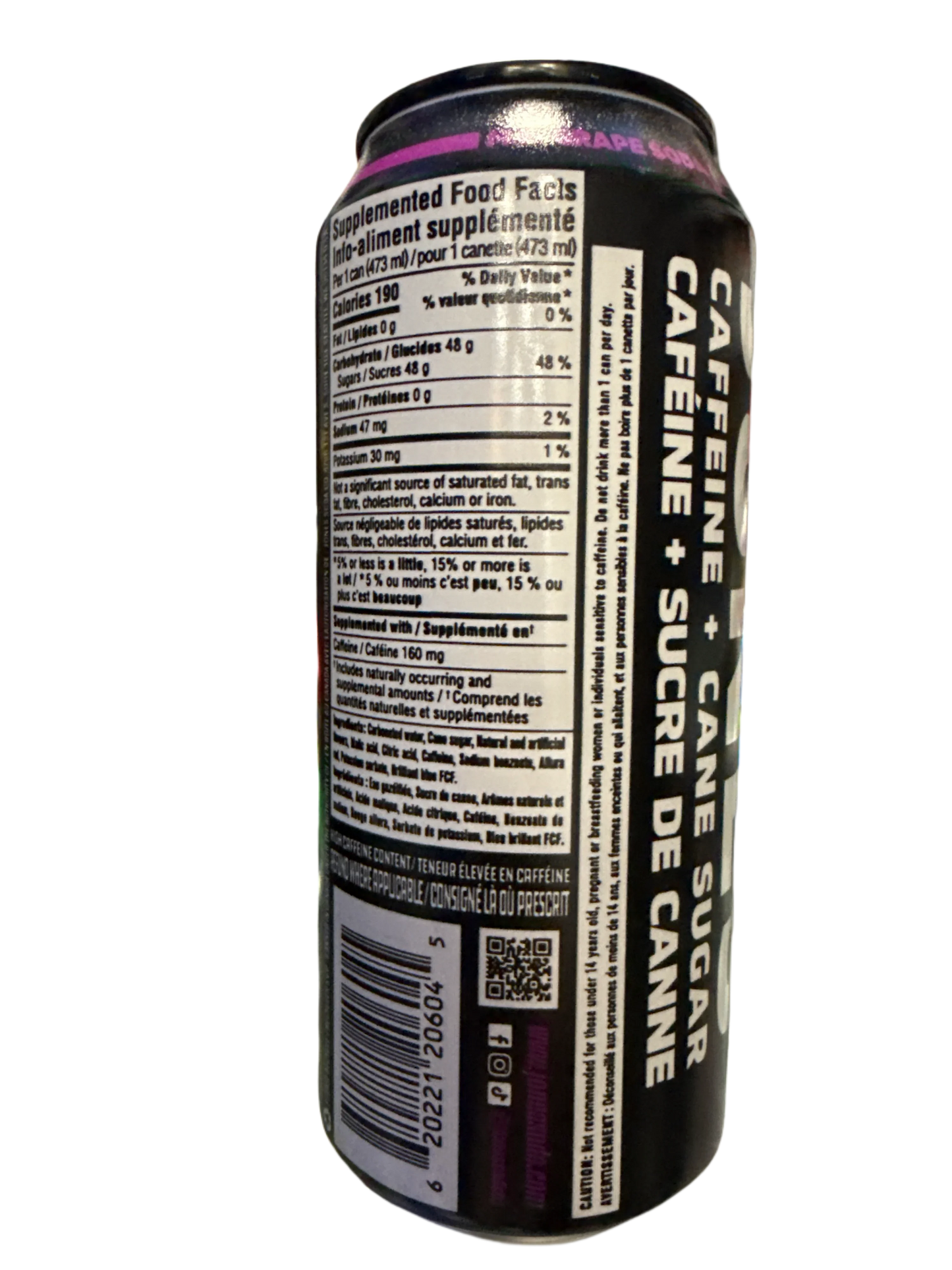 Jones Grape Soda Energy Drink 473ML - Canadian Edition