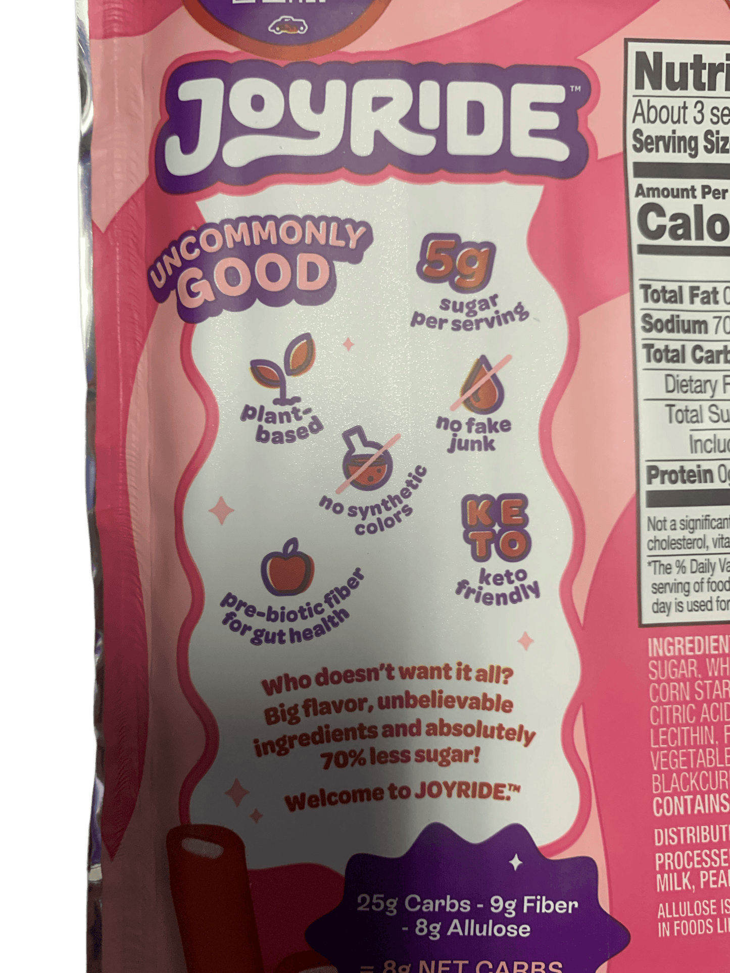 Ryan Trahan's Joyride Plant Based Cherry Berry Rope Candy 99G U.S Edition