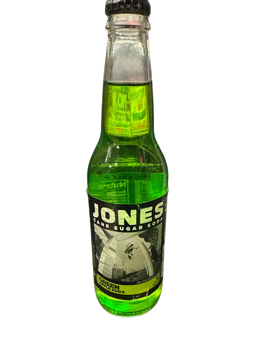 Jones Green Apple Soda Flavoured Glass Bottle 355ML - Canadian Edition