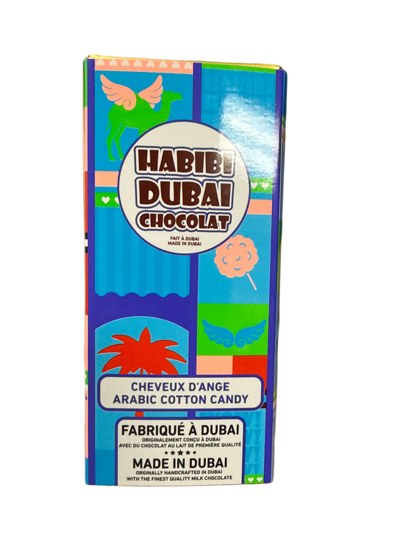 Habibi Dubai Arabic Cotton Candy Chocolate 200G - Dubai Edition