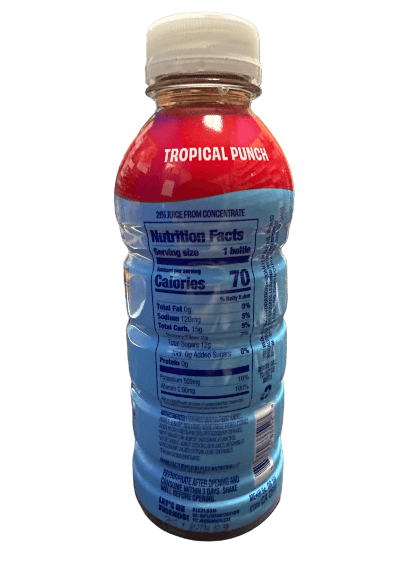 Plezi Hydration (Stephen Curry) Tropical Punch Flavour 500ML - U.S Edition