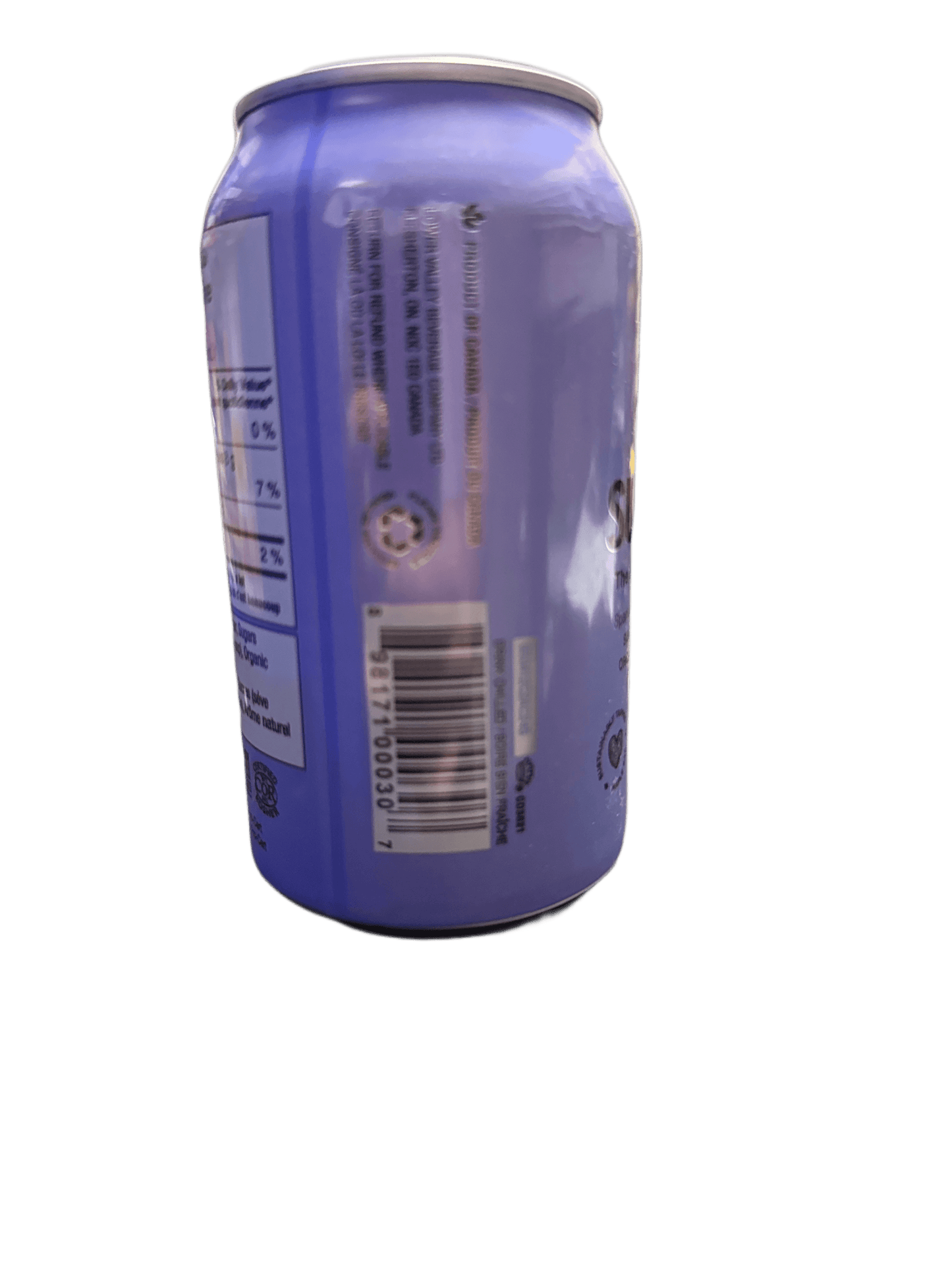 Sap Sucker Blackberry Sparkling Water Sweetened with Organic Maple Sap 355ML - Canadian Edition