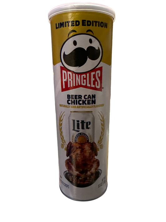 Pringles Limited Edition Beer Can Chicken Flavour 158g - U.S Edition