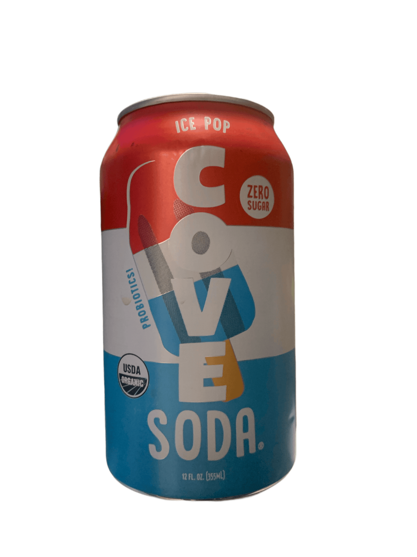 Cove Probiotics Zero Sugar Ice Pop Soda 355ML - Canadian Version