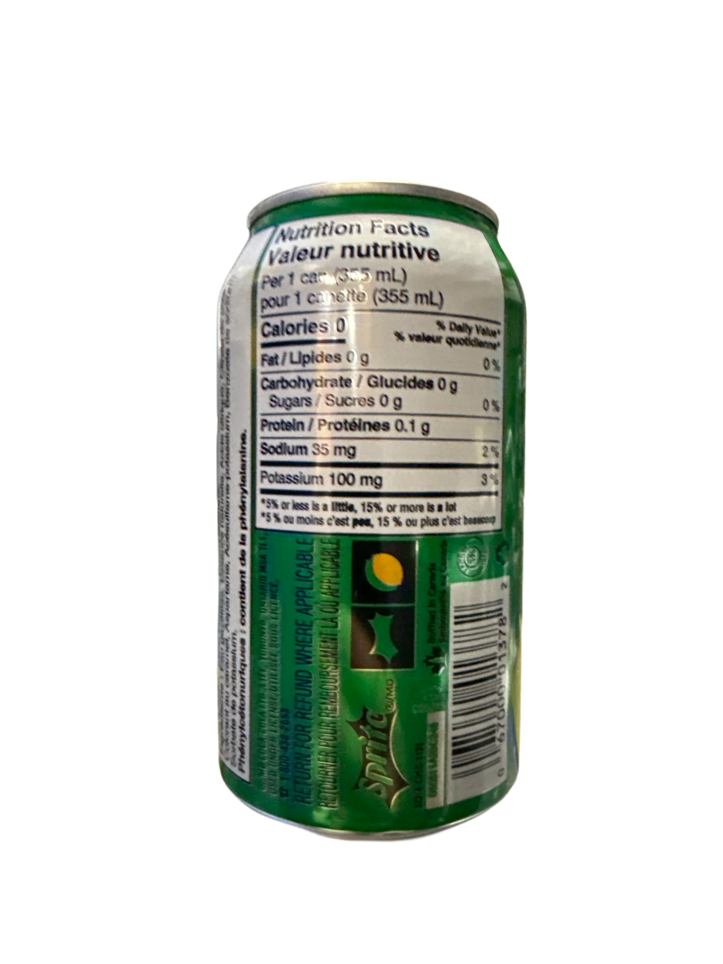 Sprite + Tea Zero Sugar Lemon Lime Plus Tea Flavour 355ML - Canadian Edition