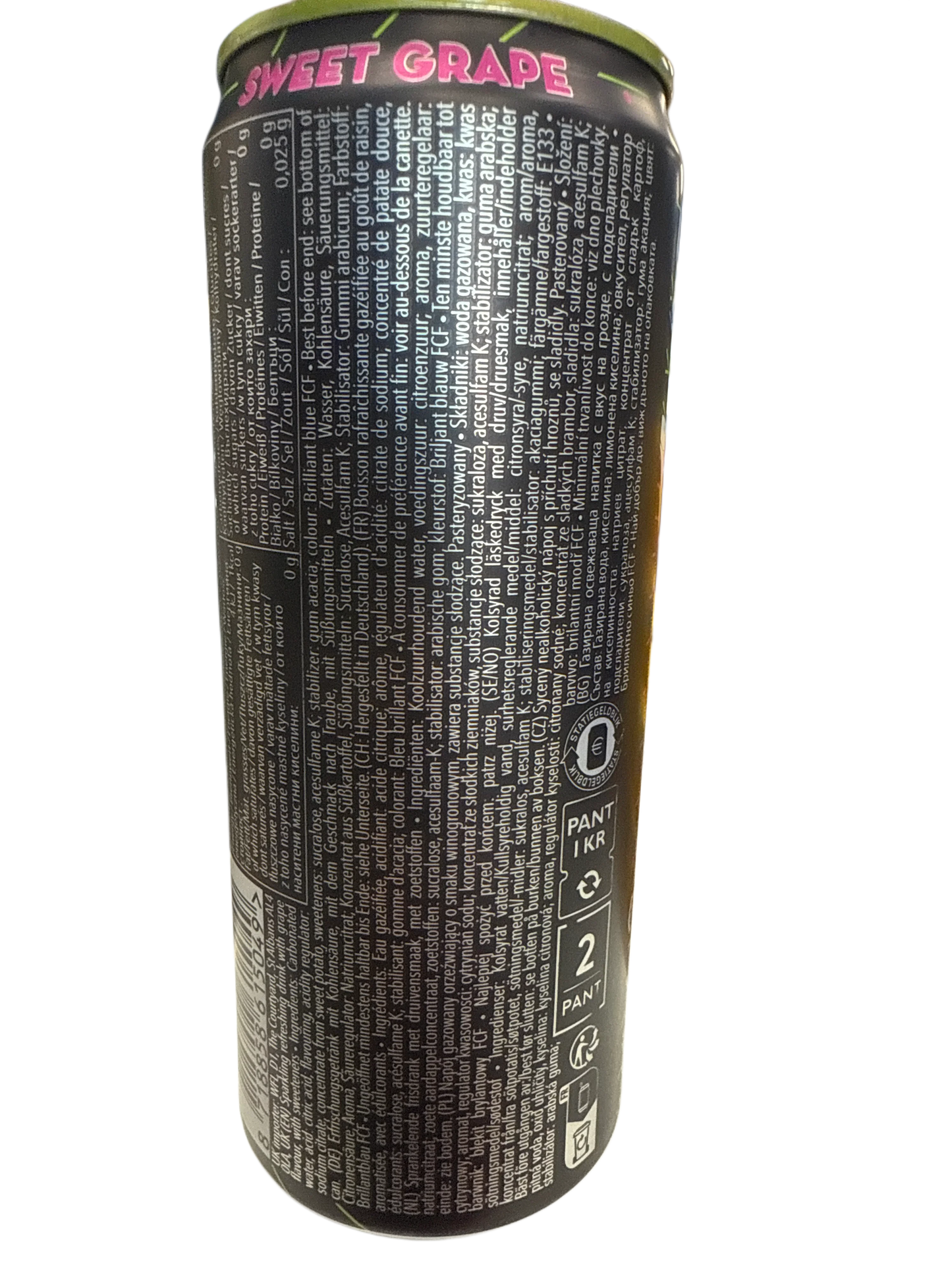 Candy Can Rick And Mortys Halloween Purple Potion Zero Sugar Sweet Grape Flavour 330ML - Canadian Edition