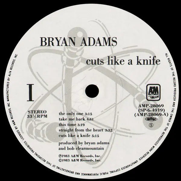 Bryan Adams – Cuts Like A Knife - 1983 Japanese Original!