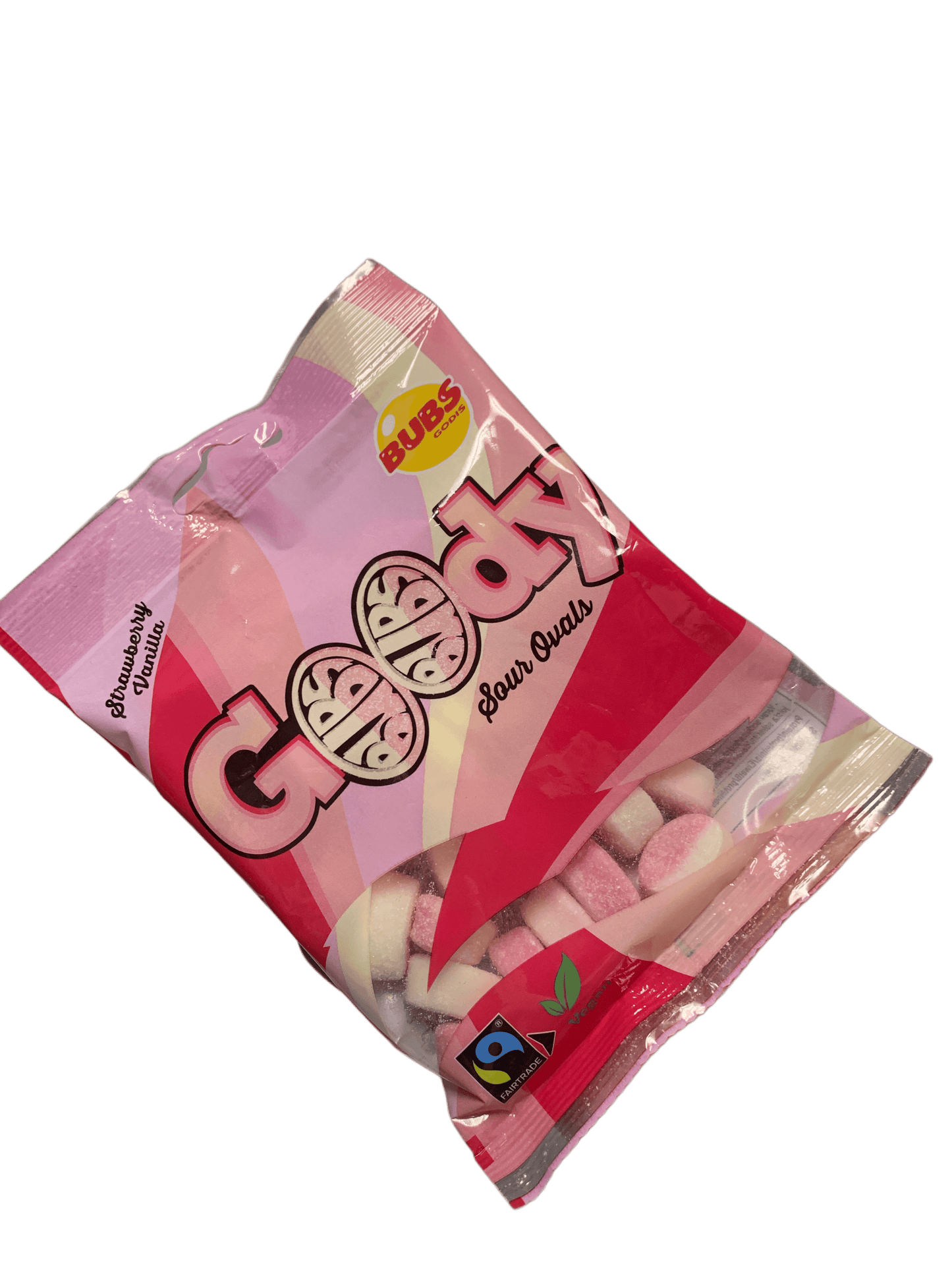 BUBS Godis Goody Strawberry Vanilla Candy Bag 90G - Swedish Edition