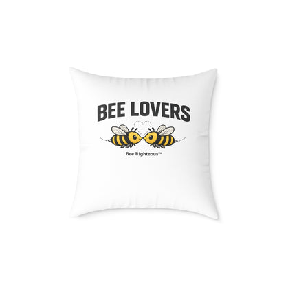 Valentine's Romantic Cute Square Poly Canvas Pillow - Jack Righteous