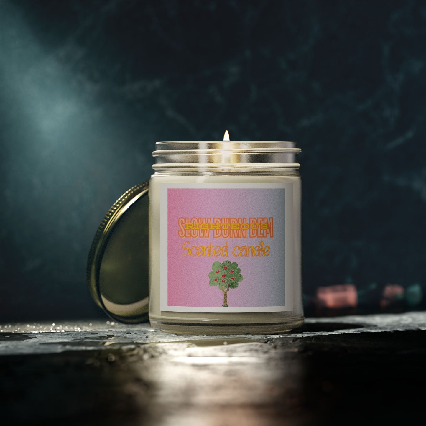 Scented Coconut Apricot Candles (4oz, 9oz)