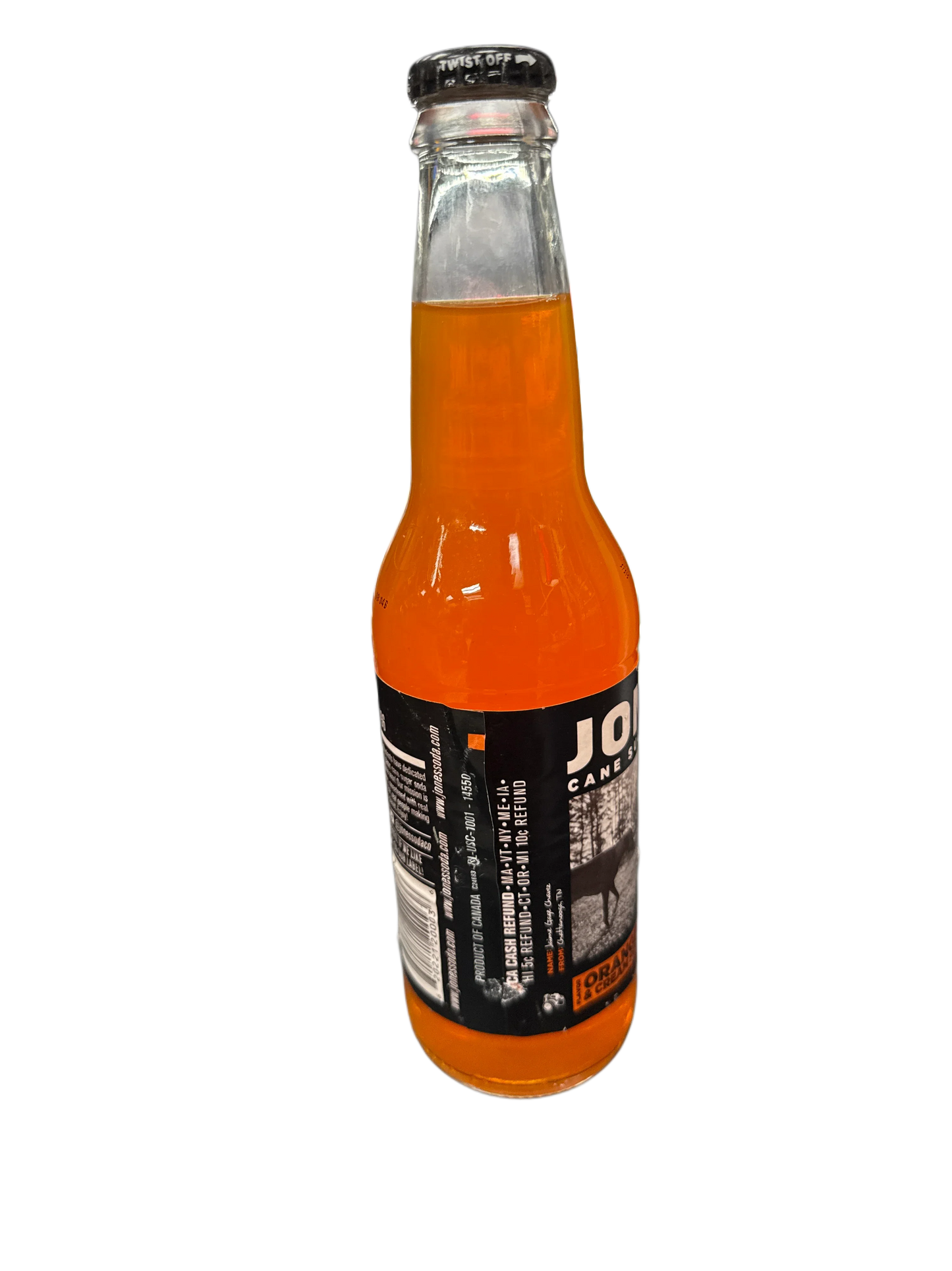 Jones Orange And Cream Soda Flavoured Glass Bottle 355ML - Canadian Edition