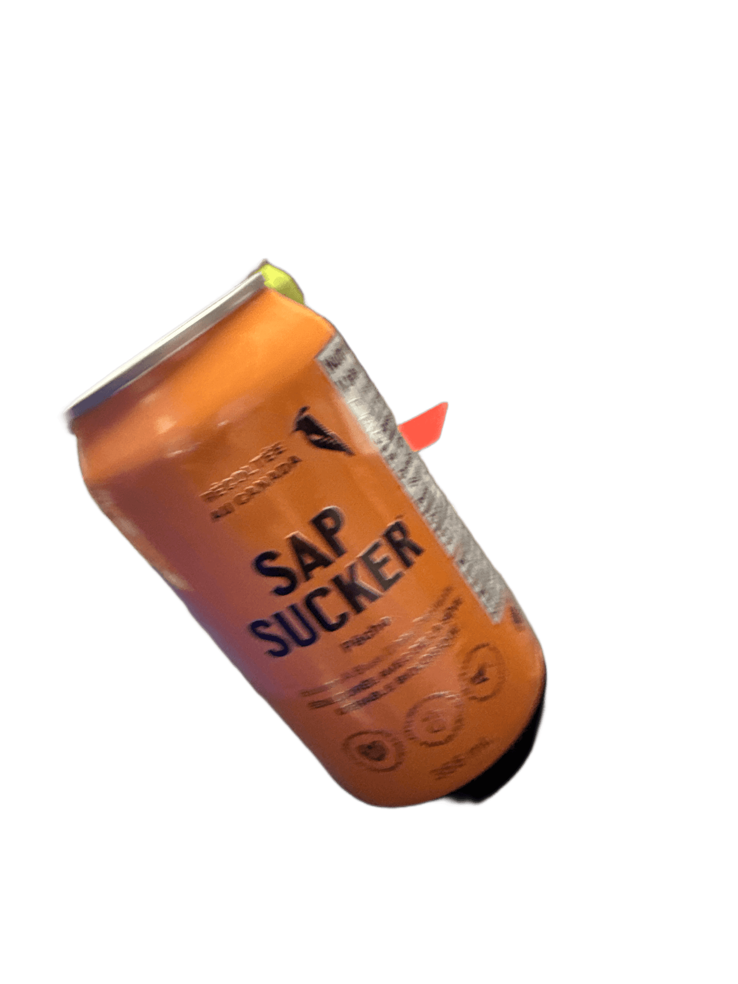 Sap Sucker Peach Sparkling Water Sweetened with Organic Maple Sap 355ML - Canadian Edition
