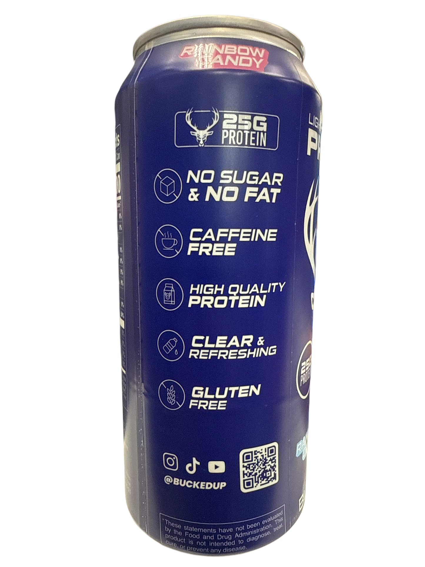 Bucked Up Lightly Carbonated Protein Rainbow Candy Flavoured 473ML - U.S Edition