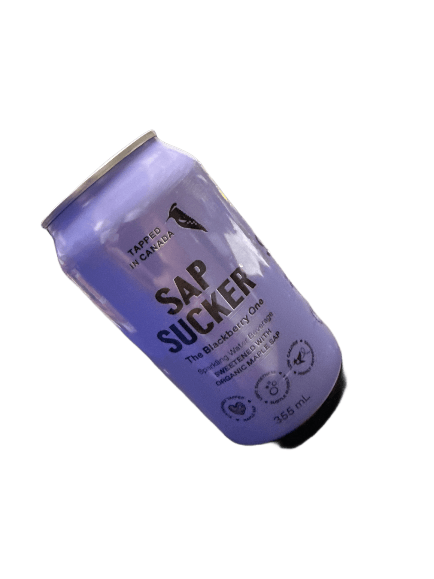 Sap Sucker Blackberry Sparkling Water Sweetened with Organic Maple Sap 355ML - Canadian Edition