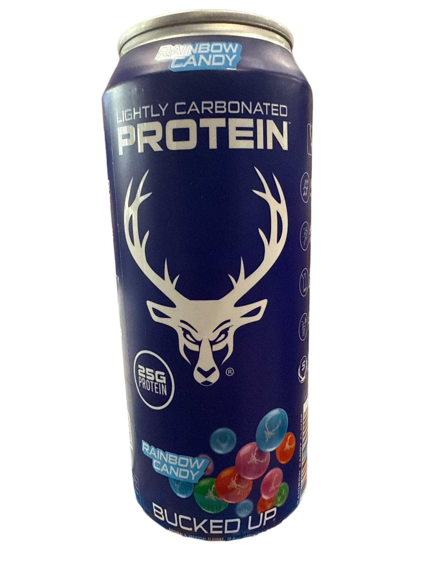 Bucked Up Lightly Carbonated Protein Rainbow Candy Flavoured 473ML - U.S Edition