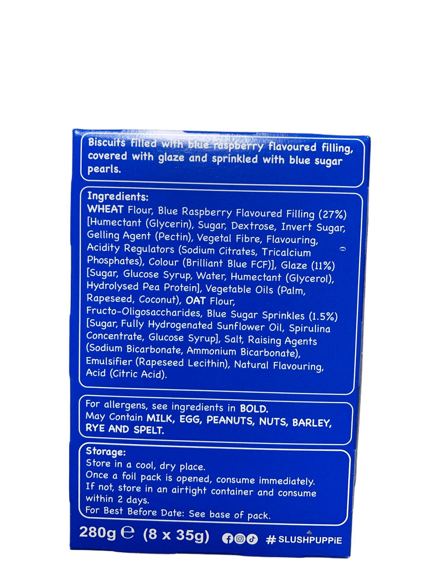 Slush Puppie Toaster Tarts Blue Raspberry Flavour 8 Tarts - U.K Edition