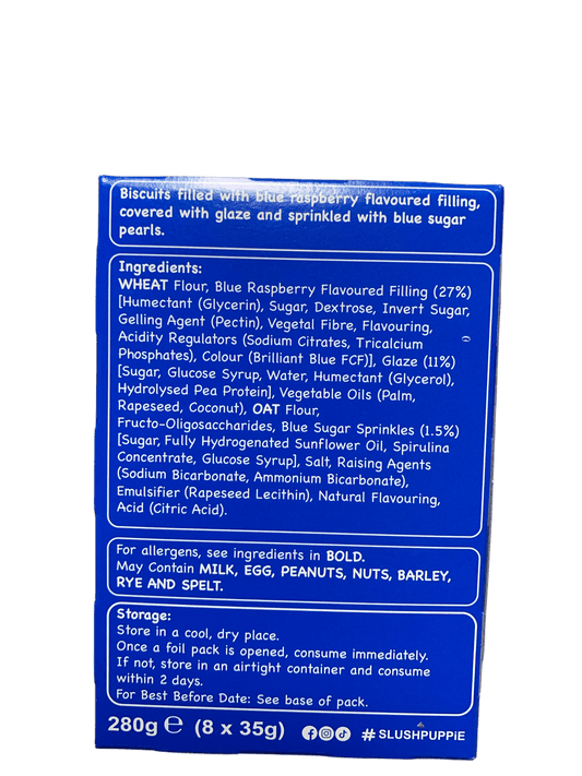 Slush Puppie Toaster Tarts Blue Raspberry Flavour 8 Tarts - U.K Edition