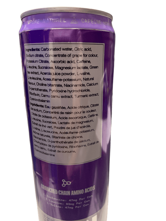 ZOA Frosted Grape Zero Sugar Energy Drink 355ML - U.S Edition