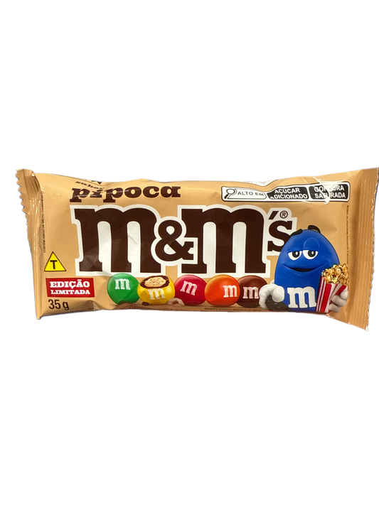 M and M's Limited Edition Popcorn Flavoured Chocolate 35G - Brazilian Edition
